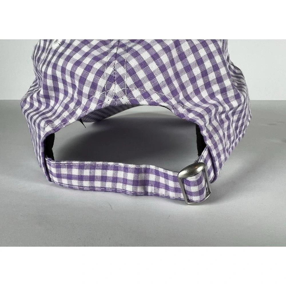 New Era‎ Youth Miami Marlins Purple White Checked 9Twenty Adjustable Hat Girls
